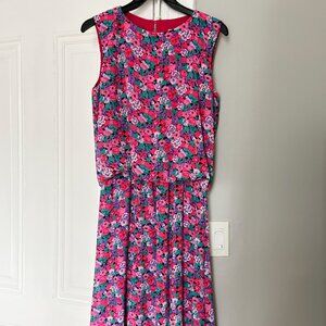 Vintage 80s Floral Dress